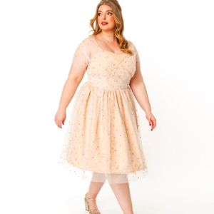 Magnolia Place Dorothy Sparkling Stars Dress Blush